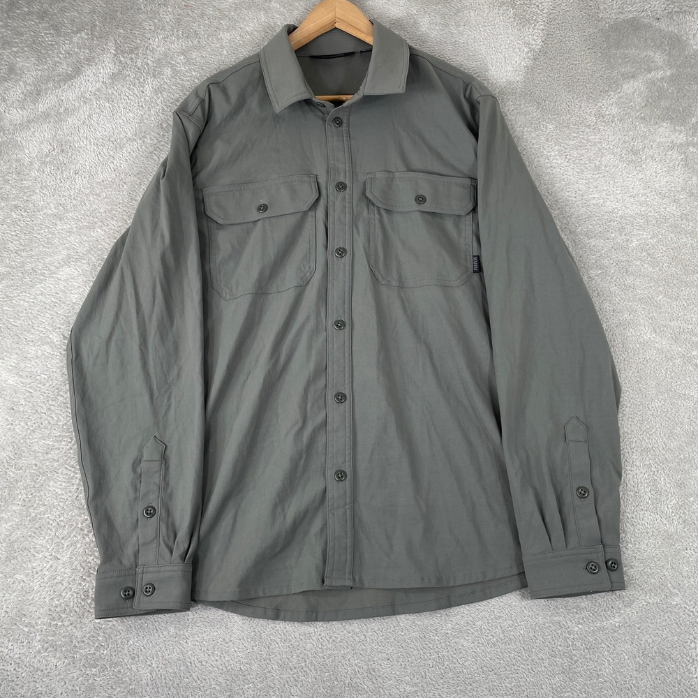 KUIU Gila Shirt Mens Large Gray Performance Stretch Nylon Tactical Hiking